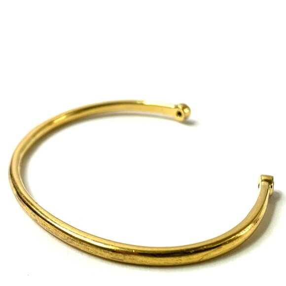 Kate Spade New York Signed - Gold Plated Open Cuff Bracelet - Picture 4 of 7